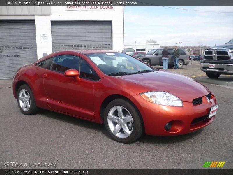 Sunset Orange Pearlescent / Dark Charcoal 2008 Mitsubishi Eclipse GS Coupe