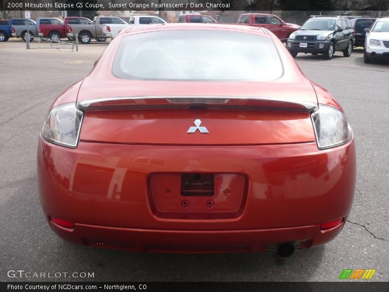 Sunset Orange Pearlescent / Dark Charcoal 2008 Mitsubishi Eclipse GS Coupe