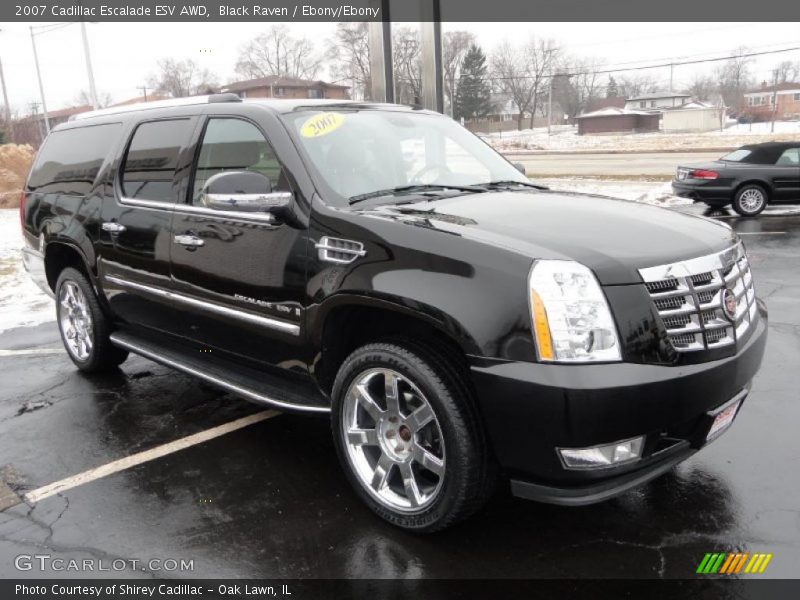 Black Raven / Ebony/Ebony 2007 Cadillac Escalade ESV AWD