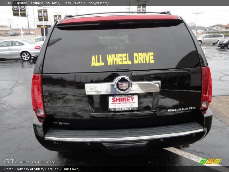 Black Raven / Ebony/Ebony 2007 Cadillac Escalade ESV AWD