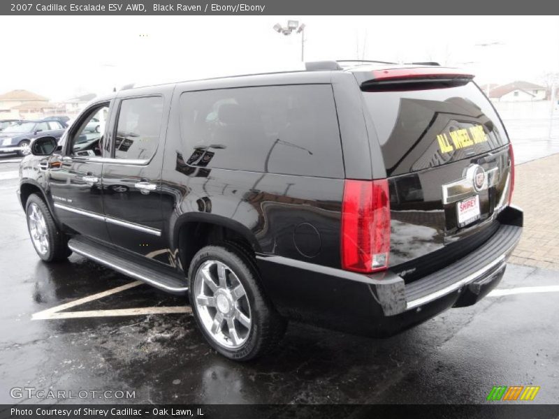 Black Raven / Ebony/Ebony 2007 Cadillac Escalade ESV AWD
