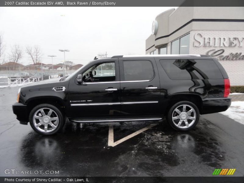 Black Raven / Ebony/Ebony 2007 Cadillac Escalade ESV AWD