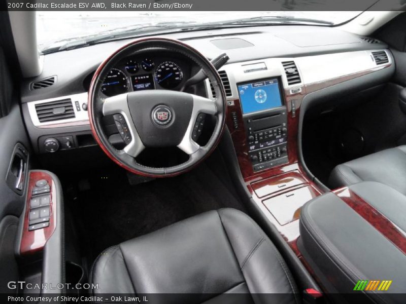 Black Raven / Ebony/Ebony 2007 Cadillac Escalade ESV AWD