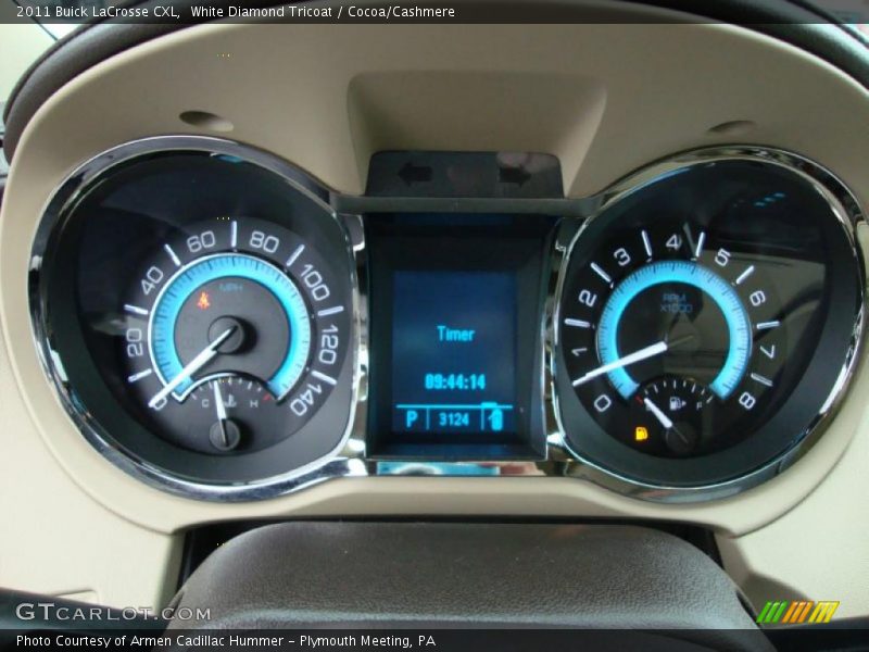 White Diamond Tricoat / Cocoa/Cashmere 2011 Buick LaCrosse CXL