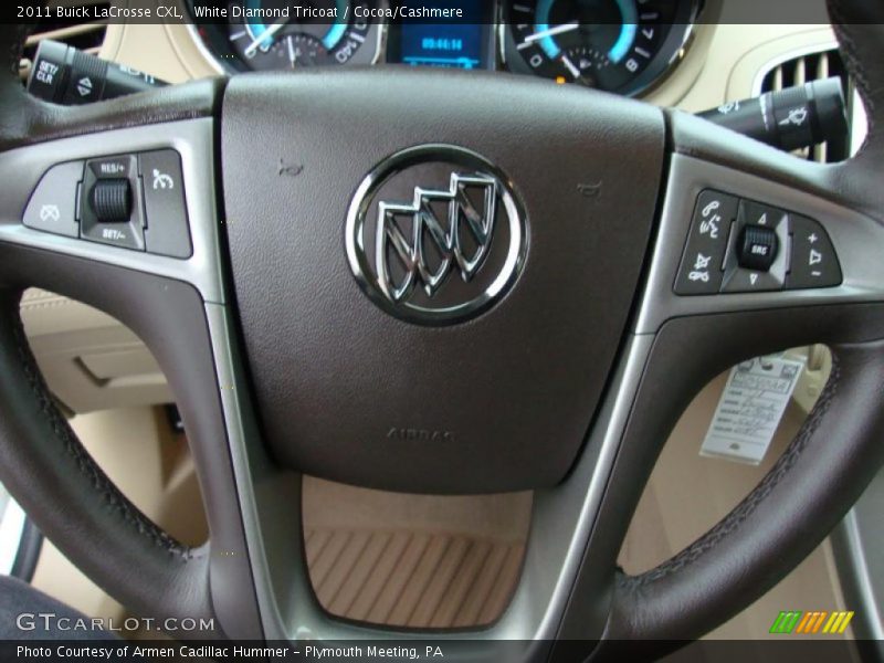 White Diamond Tricoat / Cocoa/Cashmere 2011 Buick LaCrosse CXL