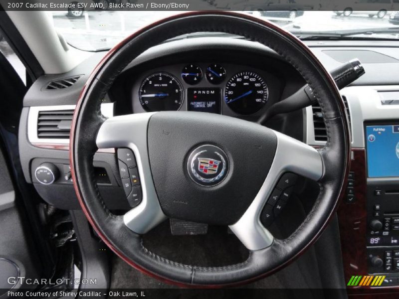Black Raven / Ebony/Ebony 2007 Cadillac Escalade ESV AWD