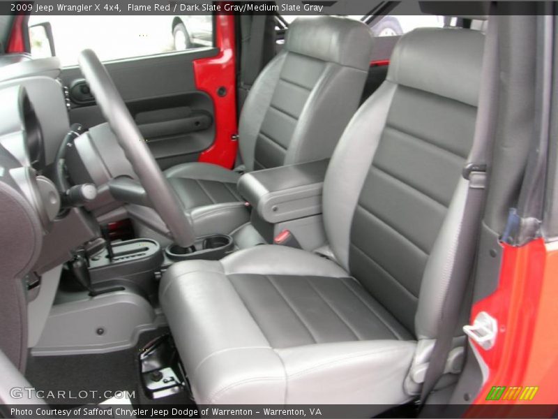 Flame Red / Dark Slate Gray/Medium Slate Gray 2009 Jeep Wrangler X 4x4