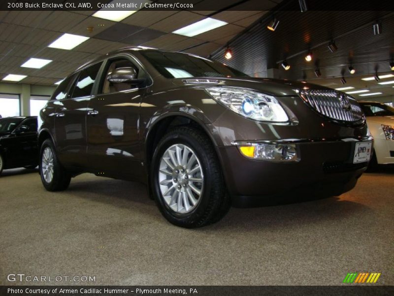 Cocoa Metallic / Cashmere/Cocoa 2008 Buick Enclave CXL AWD