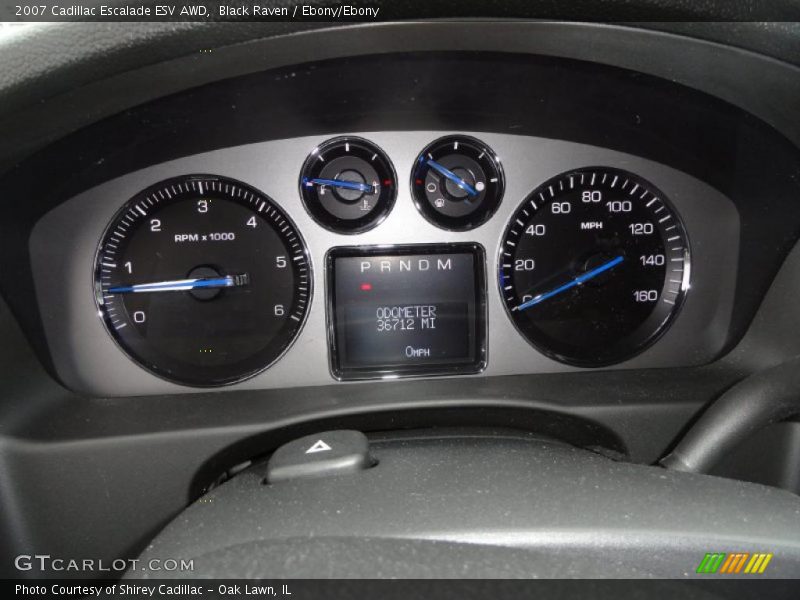 Black Raven / Ebony/Ebony 2007 Cadillac Escalade ESV AWD