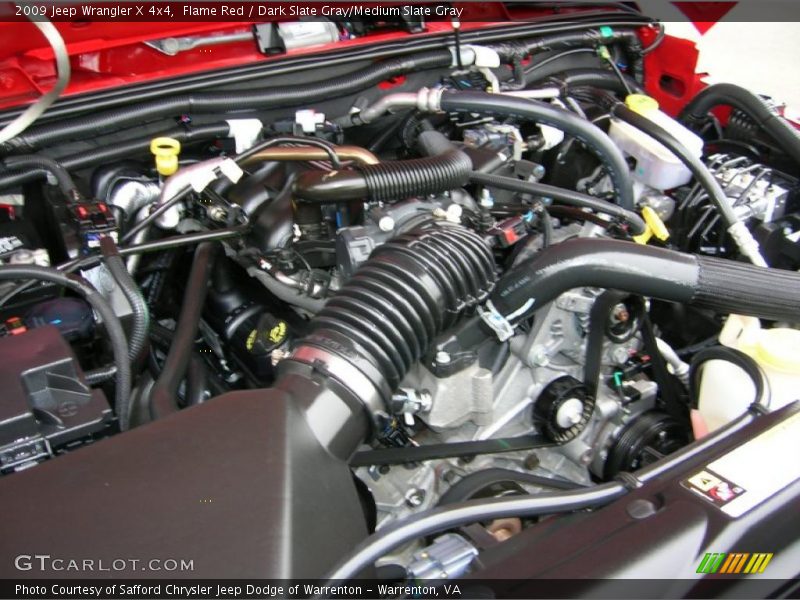Flame Red / Dark Slate Gray/Medium Slate Gray 2009 Jeep Wrangler X 4x4