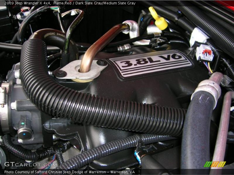 Flame Red / Dark Slate Gray/Medium Slate Gray 2009 Jeep Wrangler X 4x4
