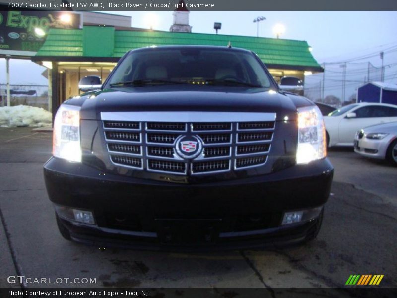 Black Raven / Cocoa/Light Cashmere 2007 Cadillac Escalade ESV AWD