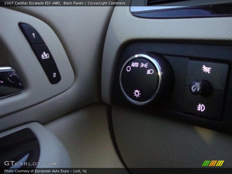 Black Raven / Cocoa/Light Cashmere 2007 Cadillac Escalade ESV AWD