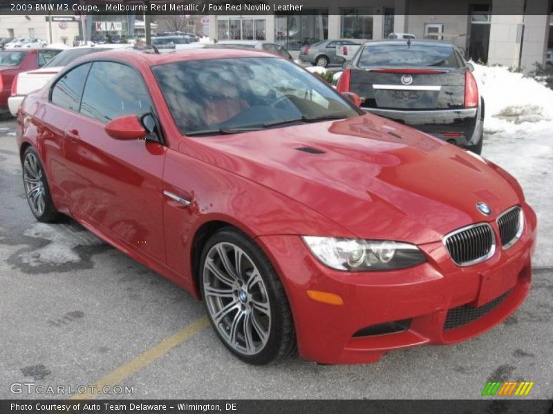 Melbourne Red Metallic / Fox Red Novillo Leather 2009 BMW M3 Coupe