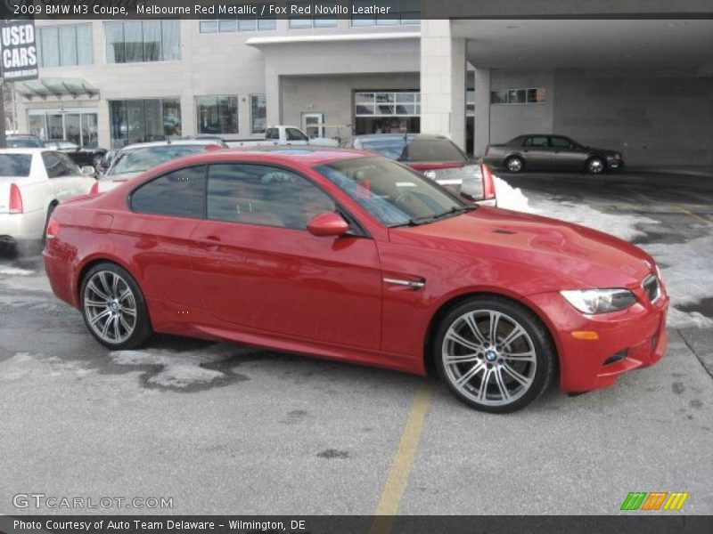 Melbourne Red Metallic / Fox Red Novillo Leather 2009 BMW M3 Coupe
