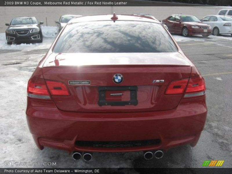 Melbourne Red Metallic / Fox Red Novillo Leather 2009 BMW M3 Coupe