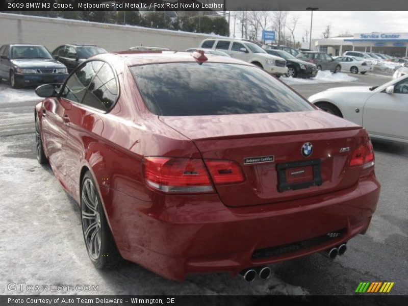 Melbourne Red Metallic / Fox Red Novillo Leather 2009 BMW M3 Coupe