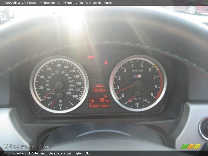 Melbourne Red Metallic / Fox Red Novillo Leather 2009 BMW M3 Coupe