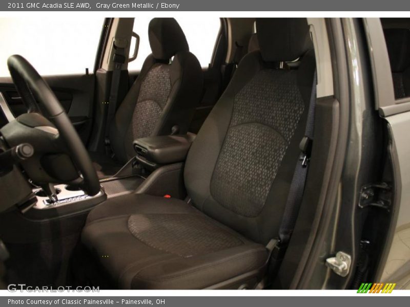 Gray Green Metallic / Ebony 2011 GMC Acadia SLE AWD