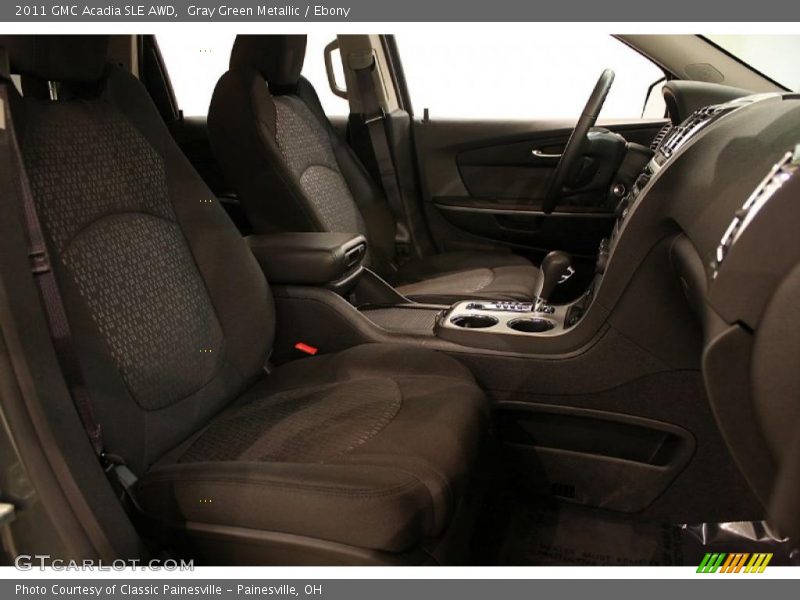 Gray Green Metallic / Ebony 2011 GMC Acadia SLE AWD