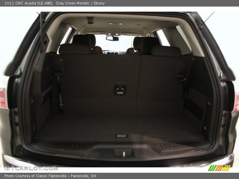 Gray Green Metallic / Ebony 2011 GMC Acadia SLE AWD