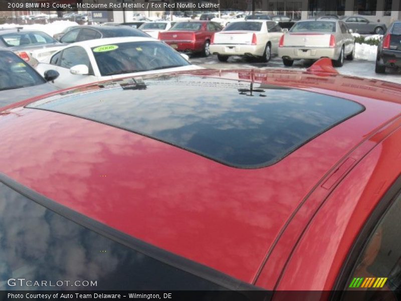 Melbourne Red Metallic / Fox Red Novillo Leather 2009 BMW M3 Coupe