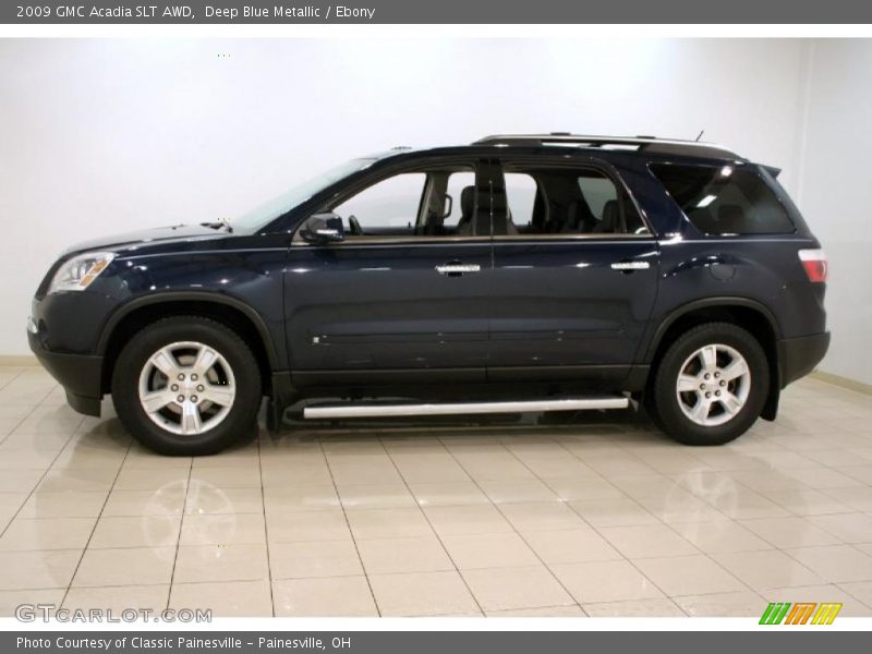 Deep Blue Metallic / Ebony 2009 GMC Acadia SLT AWD