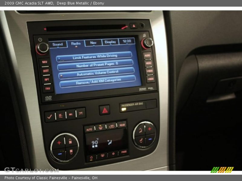 Controls of 2009 Acadia SLT AWD