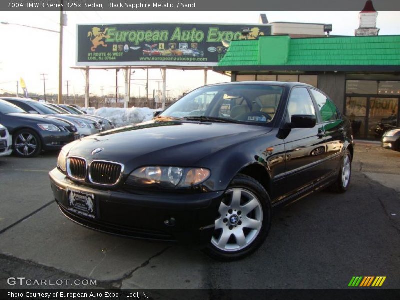 Black Sapphire Metallic / Sand 2004 BMW 3 Series 325xi Sedan