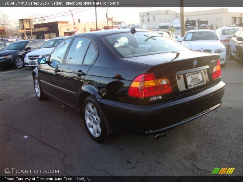 Black Sapphire Metallic / Sand 2004 BMW 3 Series 325xi Sedan