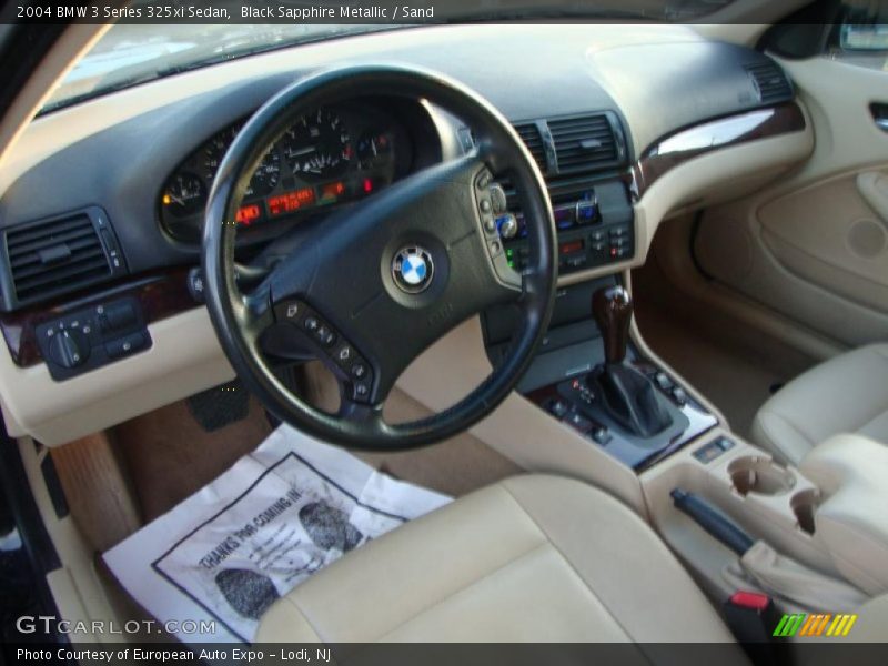 Black Sapphire Metallic / Sand 2004 BMW 3 Series 325xi Sedan