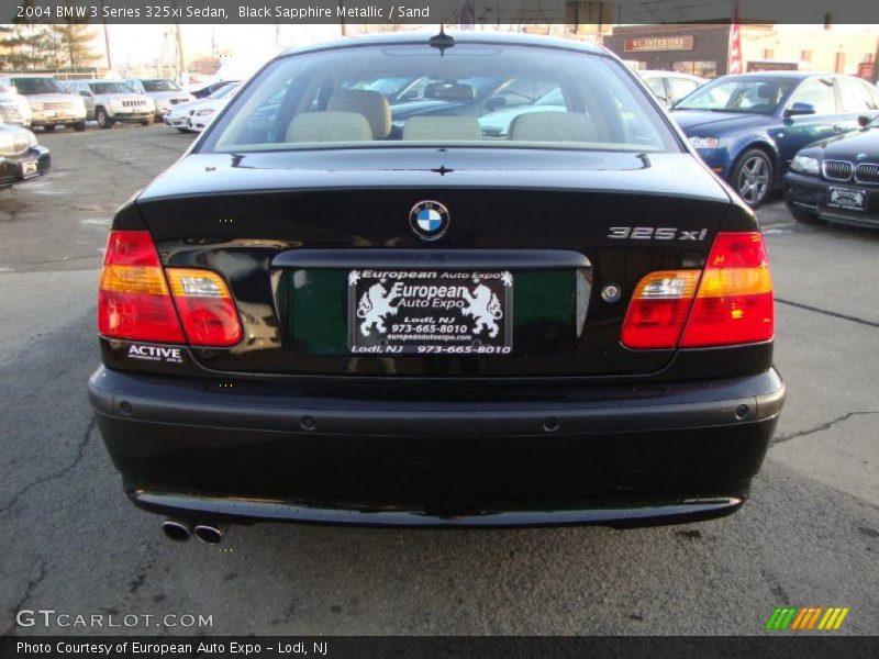 Black Sapphire Metallic / Sand 2004 BMW 3 Series 325xi Sedan