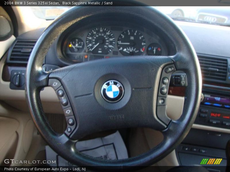 Black Sapphire Metallic / Sand 2004 BMW 3 Series 325xi Sedan