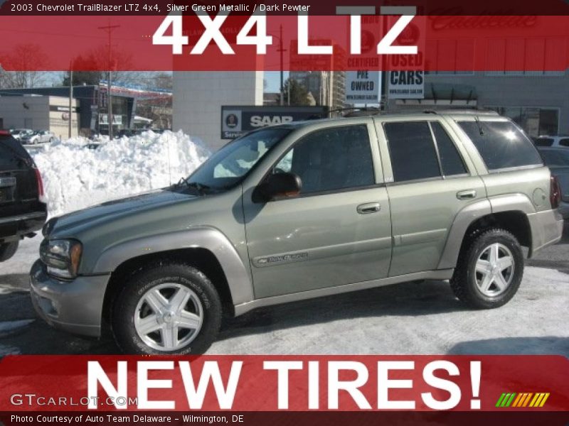 Silver Green Metallic / Dark Pewter 2003 Chevrolet TrailBlazer LTZ 4x4