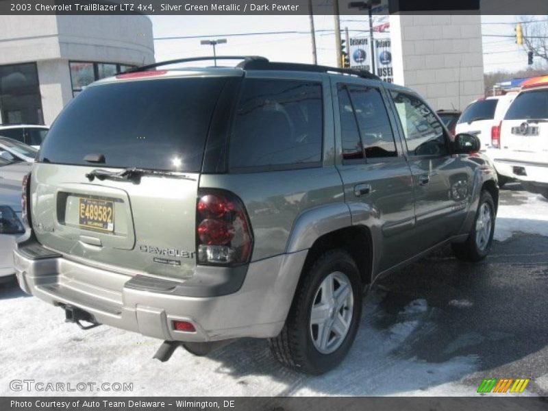 Silver Green Metallic / Dark Pewter 2003 Chevrolet TrailBlazer LTZ 4x4