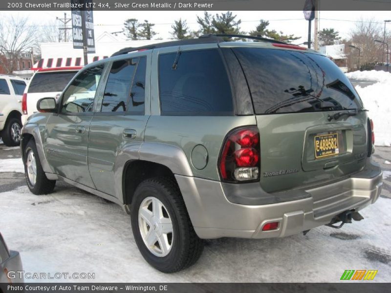 Silver Green Metallic / Dark Pewter 2003 Chevrolet TrailBlazer LTZ 4x4