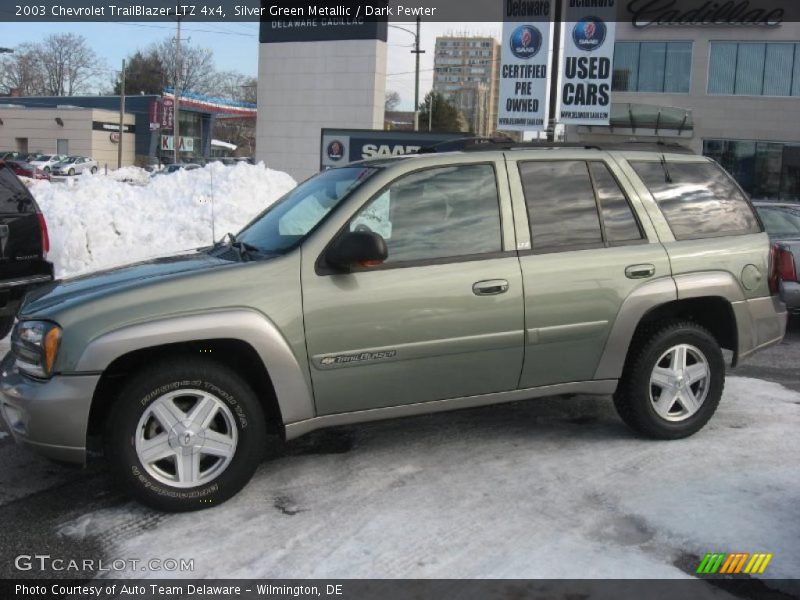 Silver Green Metallic / Dark Pewter 2003 Chevrolet TrailBlazer LTZ 4x4