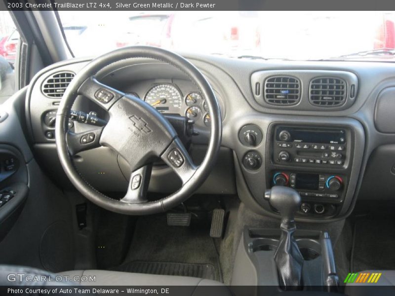 Silver Green Metallic / Dark Pewter 2003 Chevrolet TrailBlazer LTZ 4x4