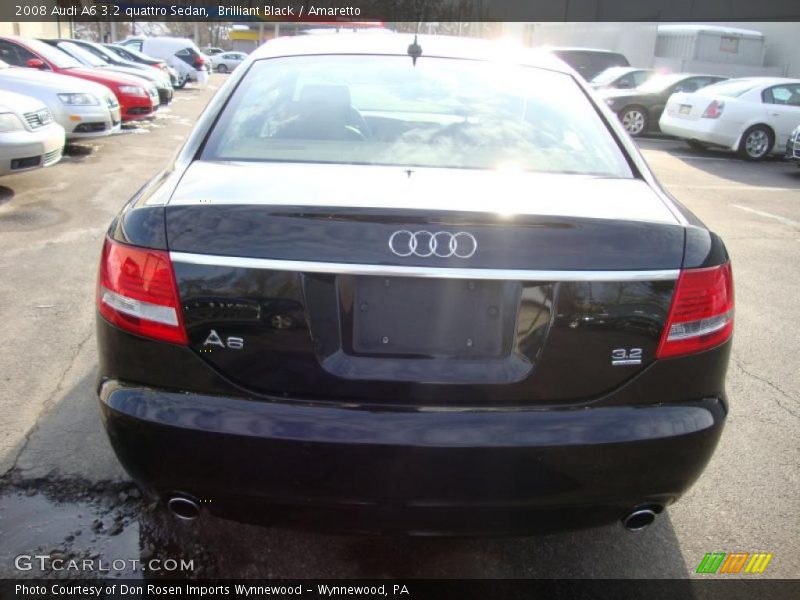Brilliant Black / Amaretto 2008 Audi A6 3.2 quattro Sedan