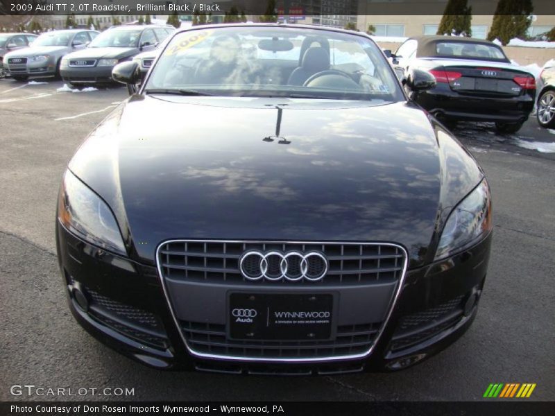 Brilliant Black / Black 2009 Audi TT 2.0T Roadster