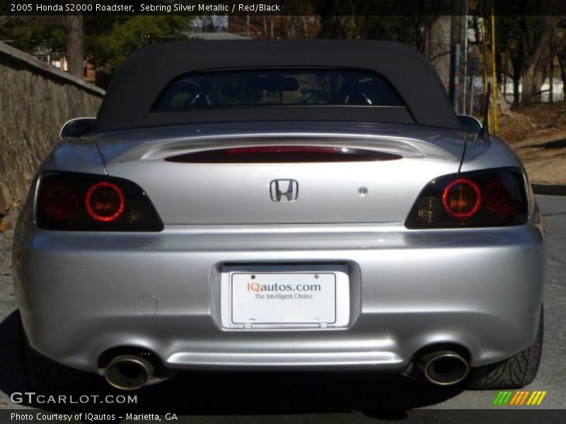 Sebring Silver Metallic / Red/Black 2005 Honda S2000 Roadster