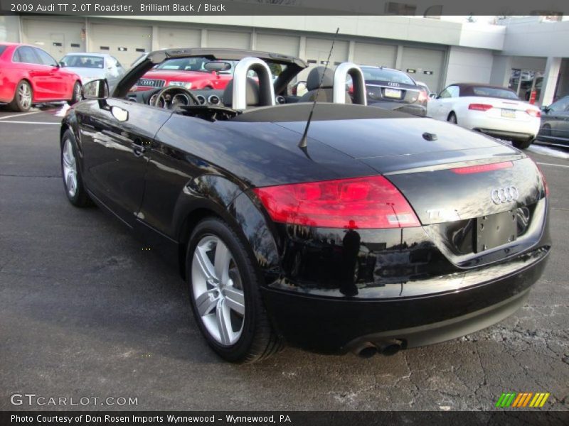 Brilliant Black / Black 2009 Audi TT 2.0T Roadster