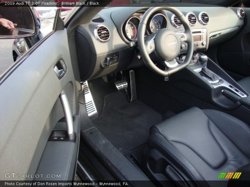 Brilliant Black / Black 2009 Audi TT 2.0T Roadster