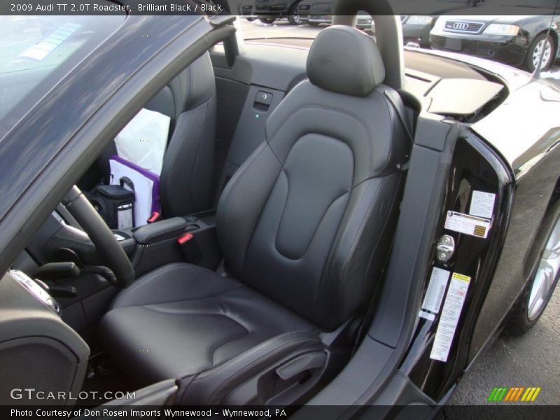 Brilliant Black / Black 2009 Audi TT 2.0T Roadster
