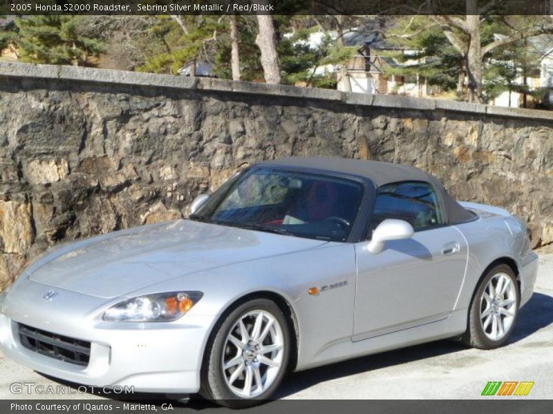 Sebring Silver Metallic / Red/Black 2005 Honda S2000 Roadster