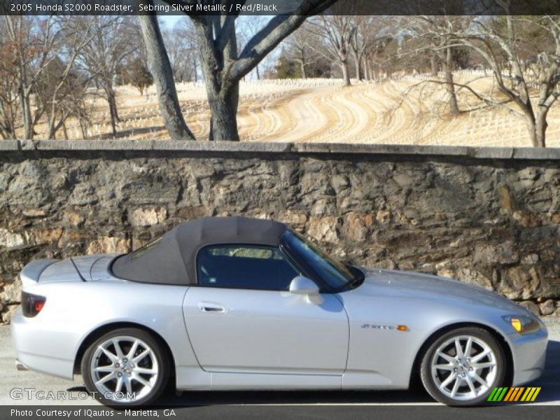 Sebring Silver Metallic / Red/Black 2005 Honda S2000 Roadster