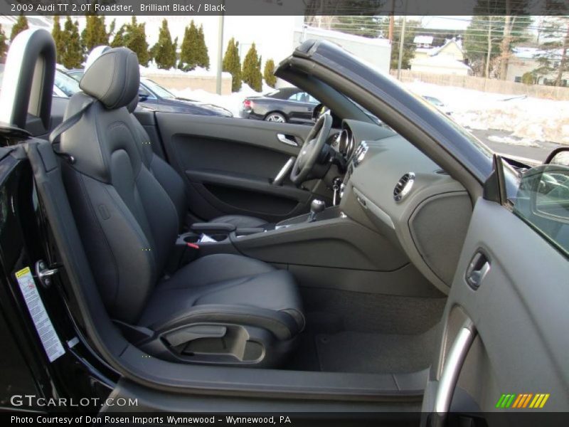 Brilliant Black / Black 2009 Audi TT 2.0T Roadster