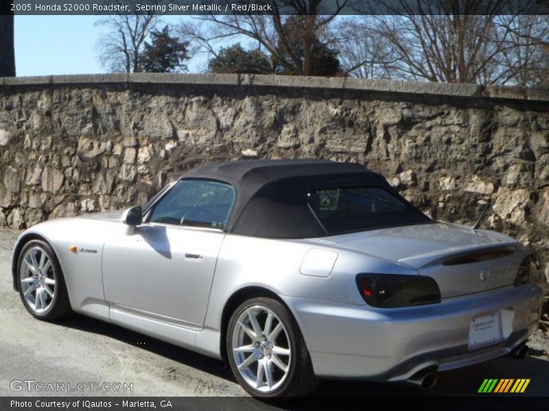 Sebring Silver Metallic / Red/Black 2005 Honda S2000 Roadster
