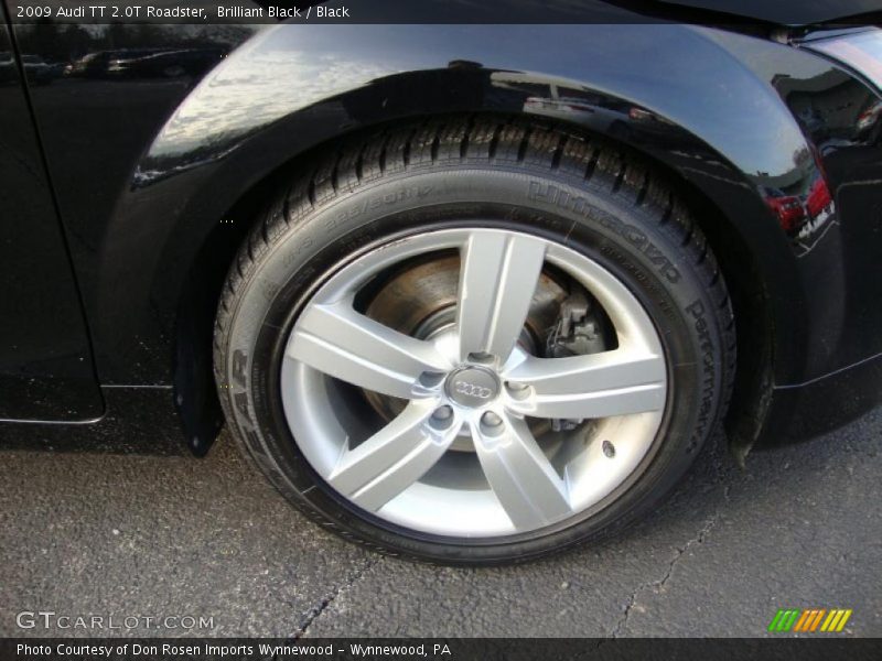 Brilliant Black / Black 2009 Audi TT 2.0T Roadster