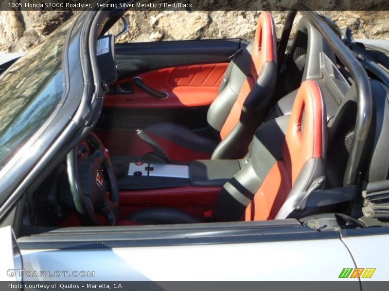 Sebring Silver Metallic / Red/Black 2005 Honda S2000 Roadster